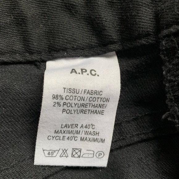 A.P.C. Mega Moulant Jeans in Noir - Picture 6 of 6